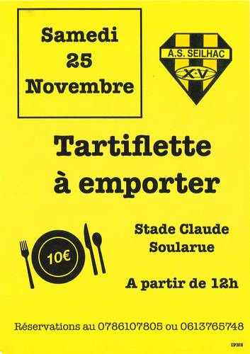 Tartiflette à emporter Seilhac