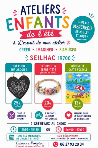 ATELIERS ENFANTS DE L'ÉTÉ