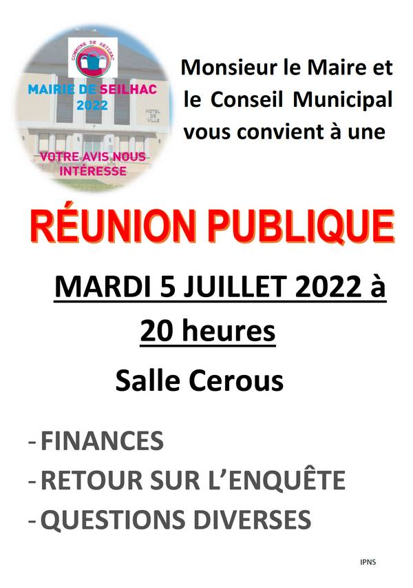 réunion publique