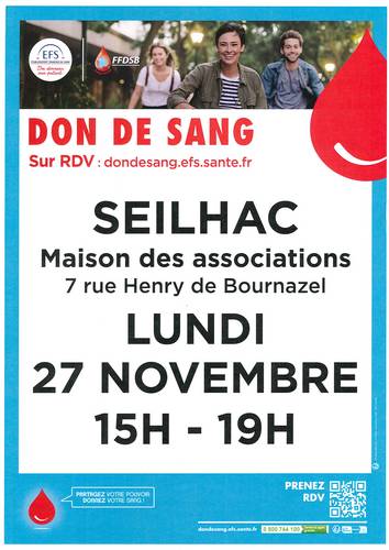 Don du sang Seilhac
