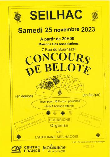 Concours de belote Seilhac