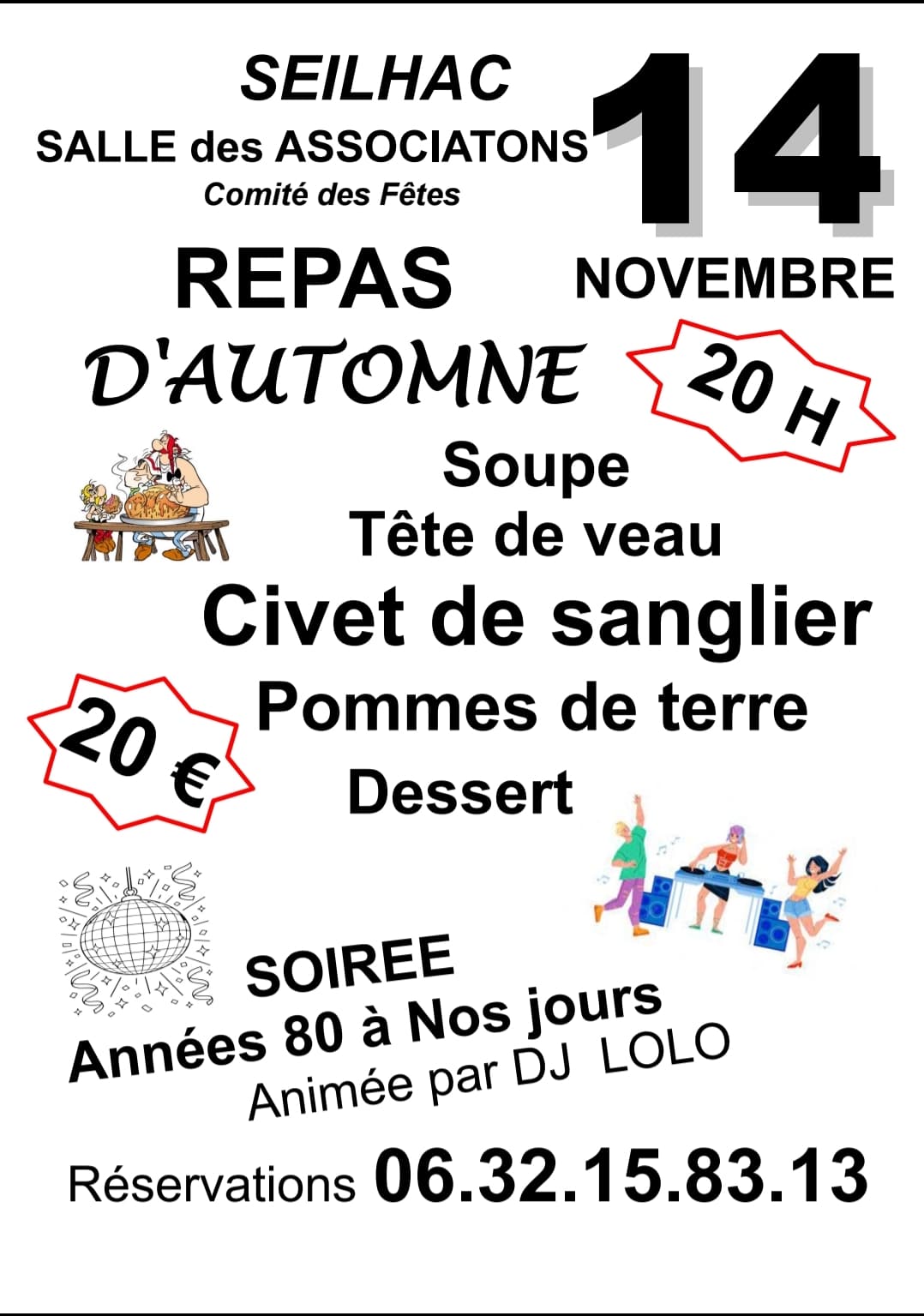 Repas d&rsquo;automne